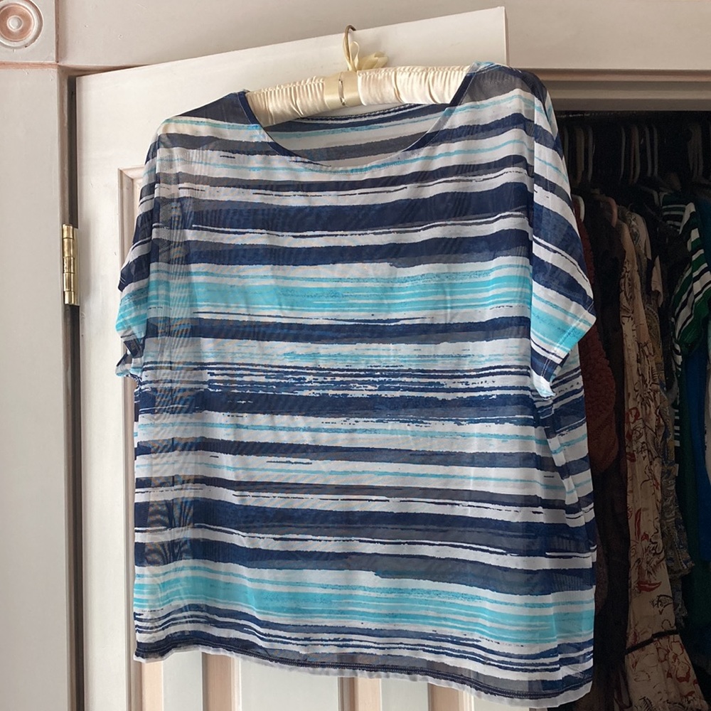 5For$15 Mesh material size unknown woman’s top